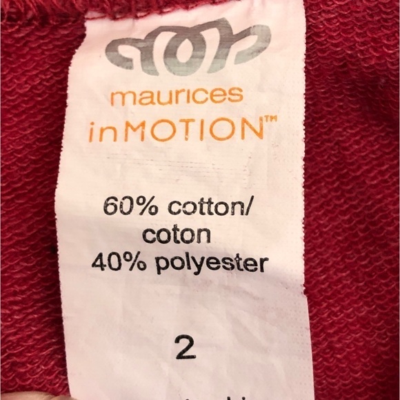 LIKE NEW - MAURICES IN MOTION - Raspberry Pink Stretch Knit Shorts w/Pockets 2X - Picture 5 of 5